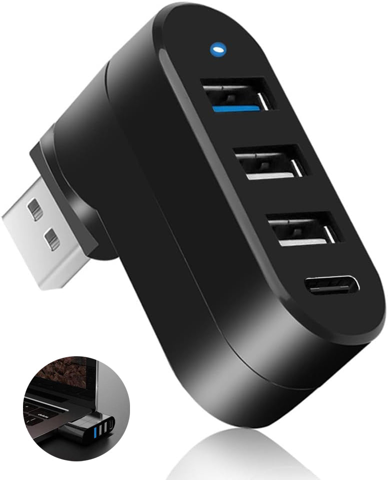 Gadgetplace USB 3.0 Hub Splitter met 4 poorten: 5GBps Transmissie snelheid