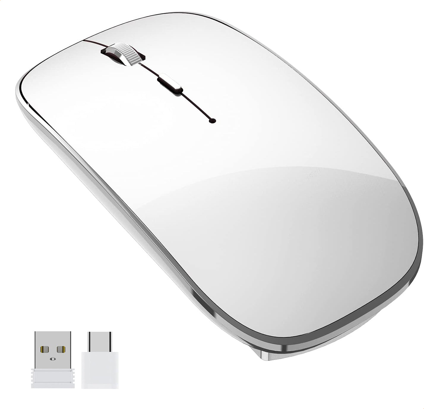 Gadgetplace Wireless Mouse: Ergonomic, Silent Click, USB-C