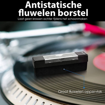 Vicon Vinyl Platenborstelset: 6-in-1 - Inclusief Naaldreiniger - Antistatisch - De Gatgetwinkel