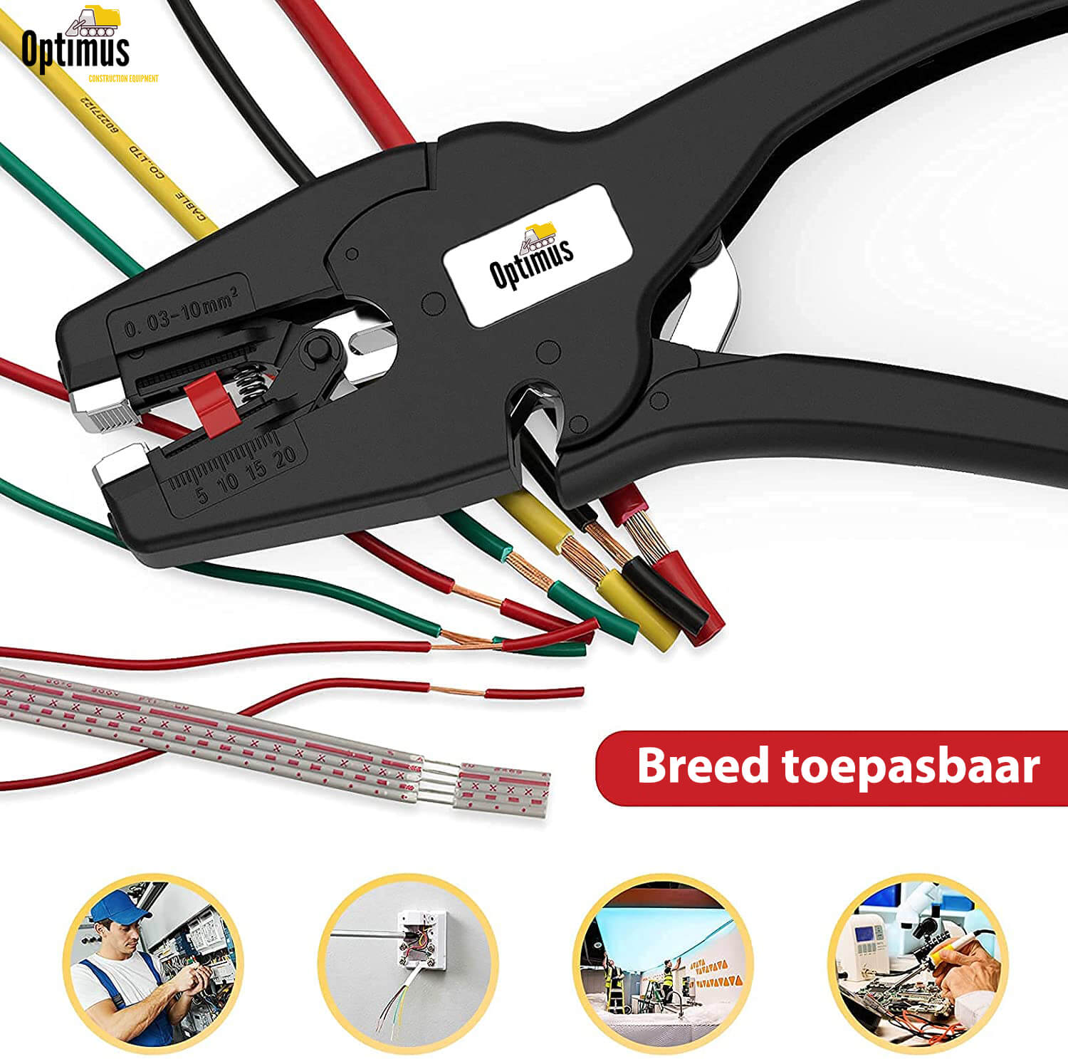 Professionele Automatische 2-in-1 Striptang: 0,03 tot 10mm² - Kabelstripper - Kniptang - De Gatgetwinkel