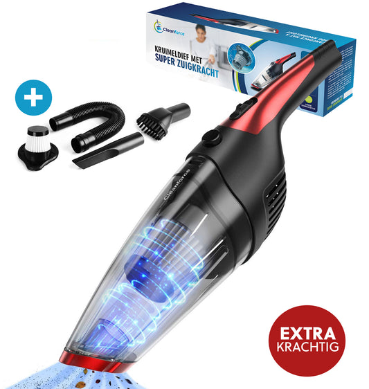 Cleanforce Cordless Handheld Vacuum Cleaner: Extreme Suction Power, Wet &amp; Dry