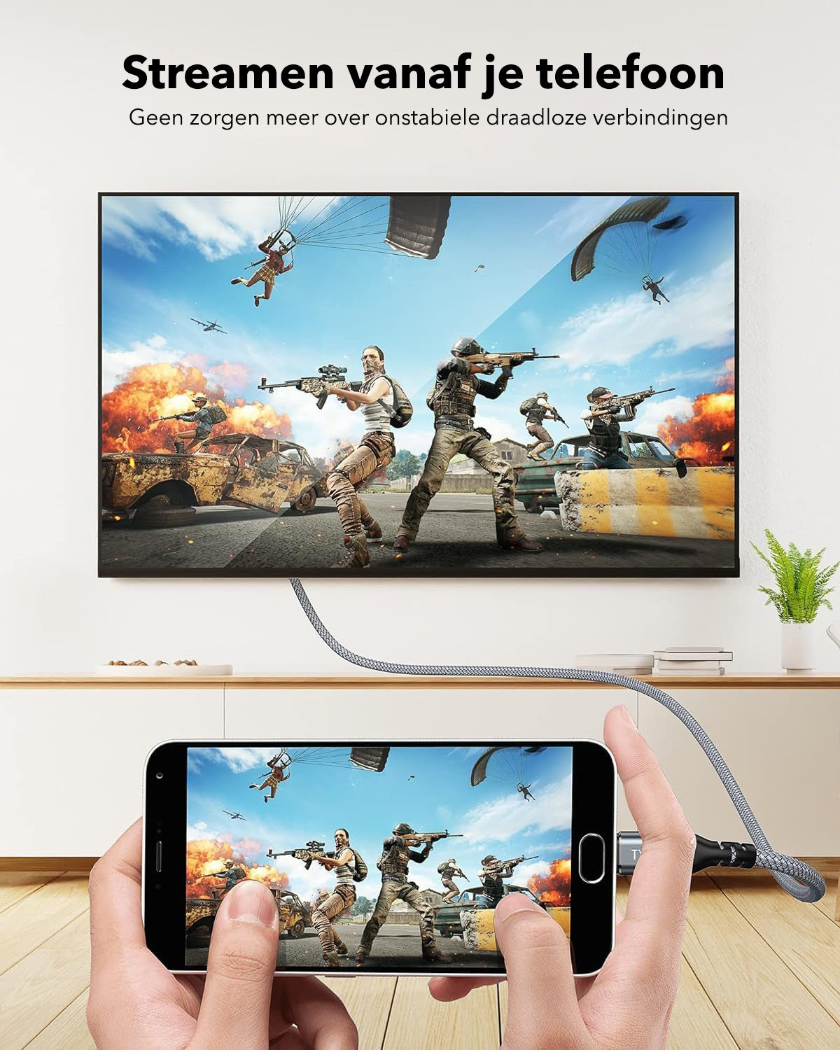 Gadgetplace USB C naar HDMI Kabel - 1M - 4K Ultra HD @ 60Hz