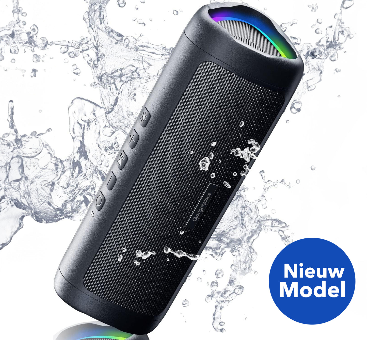 Gadgetplace Bluetooth Speaker Draadloos: Tot 24 uur Muziek - IPX5 Waterproof